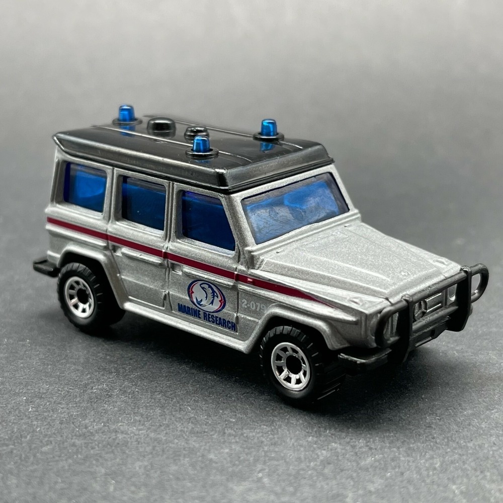 Matchbox Mercedes-Benz 280 GE Marine Research Vehicle Silver Diecast 1/64 Loose